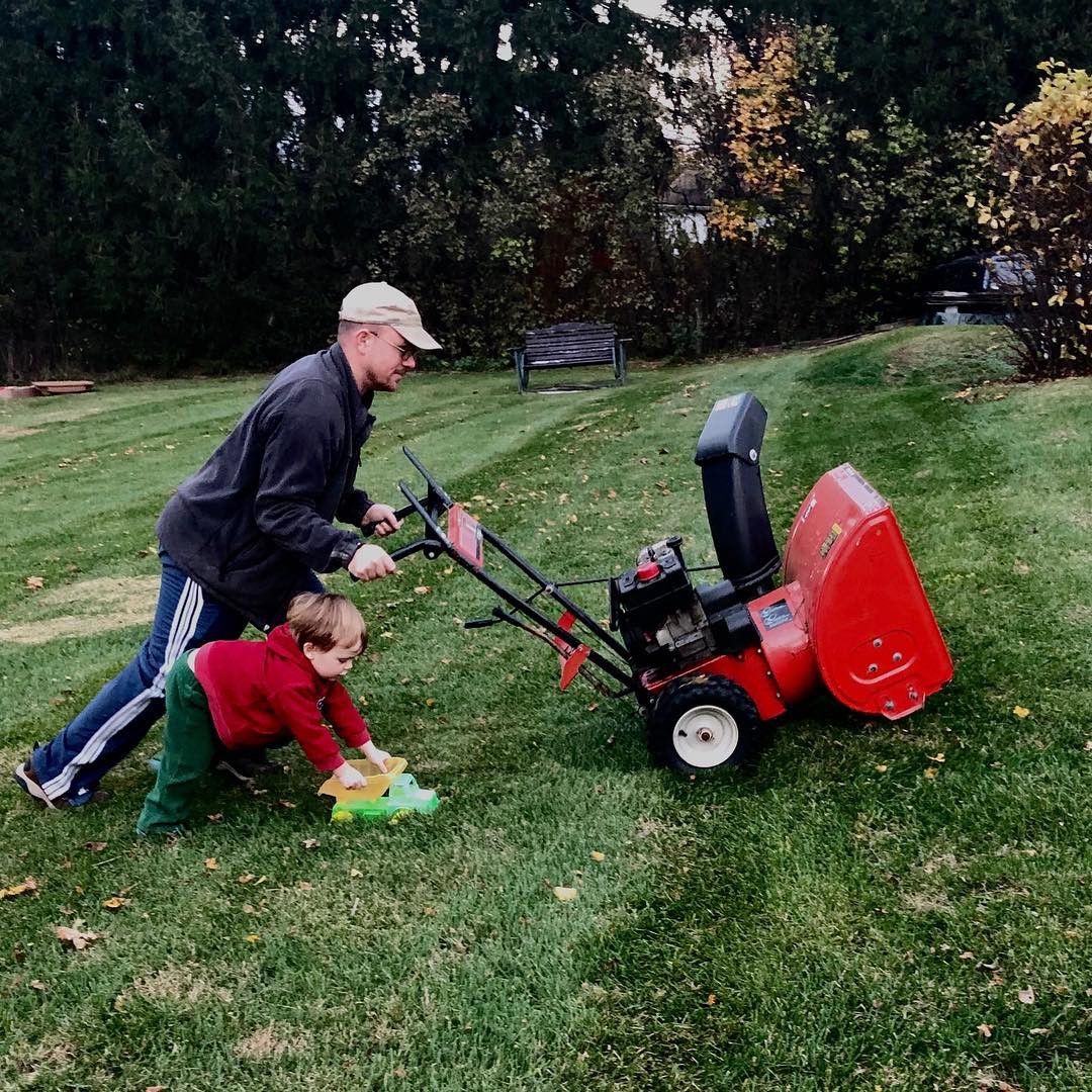 Getting the Snowblower out