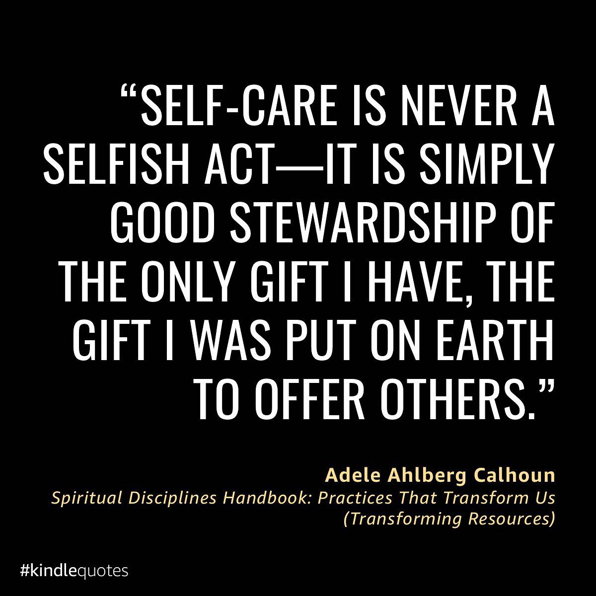 Self-Care in Spiritual Disciplines